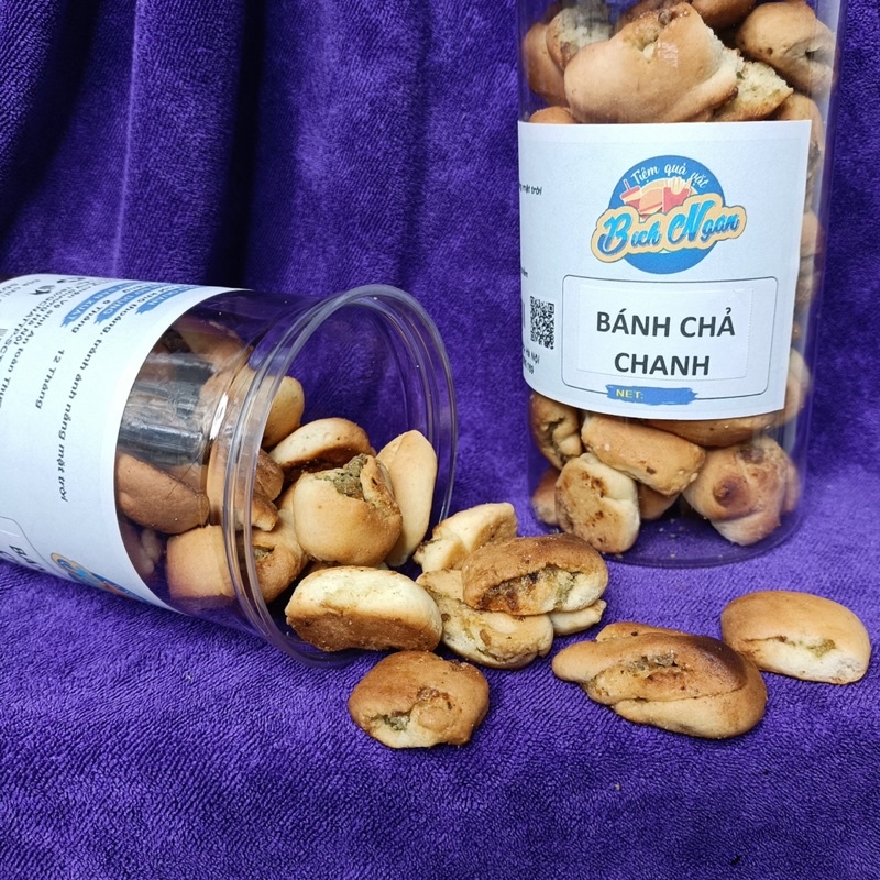 Bánh chả chanh vị thập cẩm lon 300g - Đồ ăn vặt BICHNGANFOOD