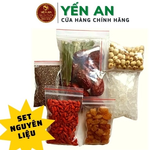 Set/Combo Nguyên Liệu Chưng Yến-Nấu Chè-Các loại vị khác nhau