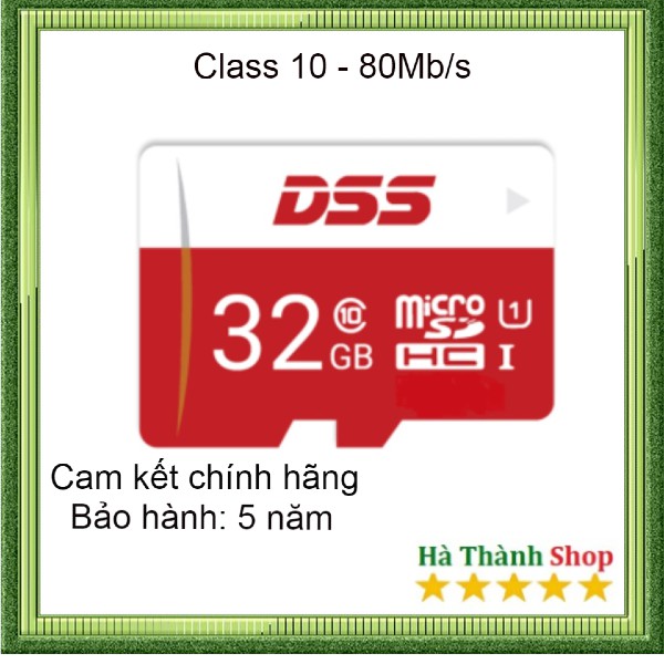 {giá huỷ diệt} Thẻ nhớ 32GB, 64GB DSS Speed 80MB/s - Micro SD Bảo hành 5 năm | BigBuy360 - bigbuy360.vn