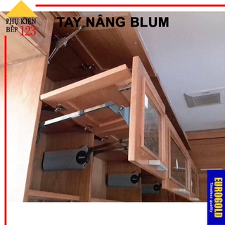 Tay nâng cánh tủ Blum HF25, HF22, HF28, Tay thủy lực nâng hai cánh tủ bếp