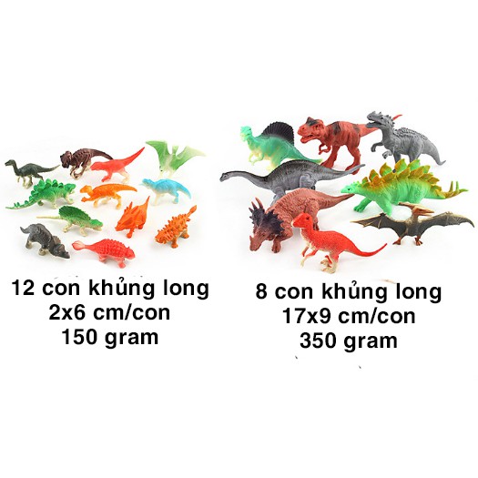Đồ Chơi Mô Hình 20 Con Khủng Long Loại Đẹp Cho Bé