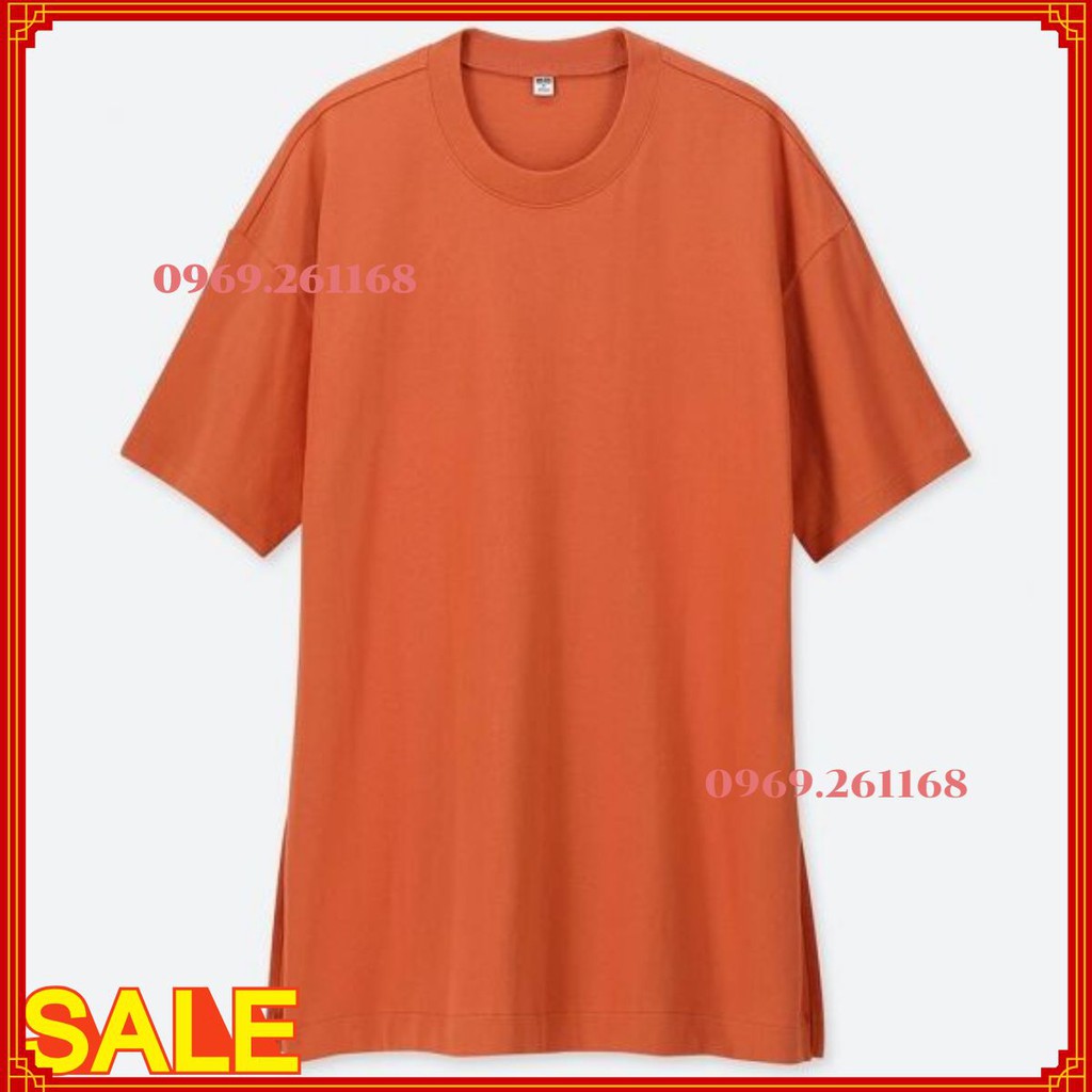 Áo phông dáng thụng WOMEN Cotton Oversized Short Sleeve Tunic Uni Nhật Bản
