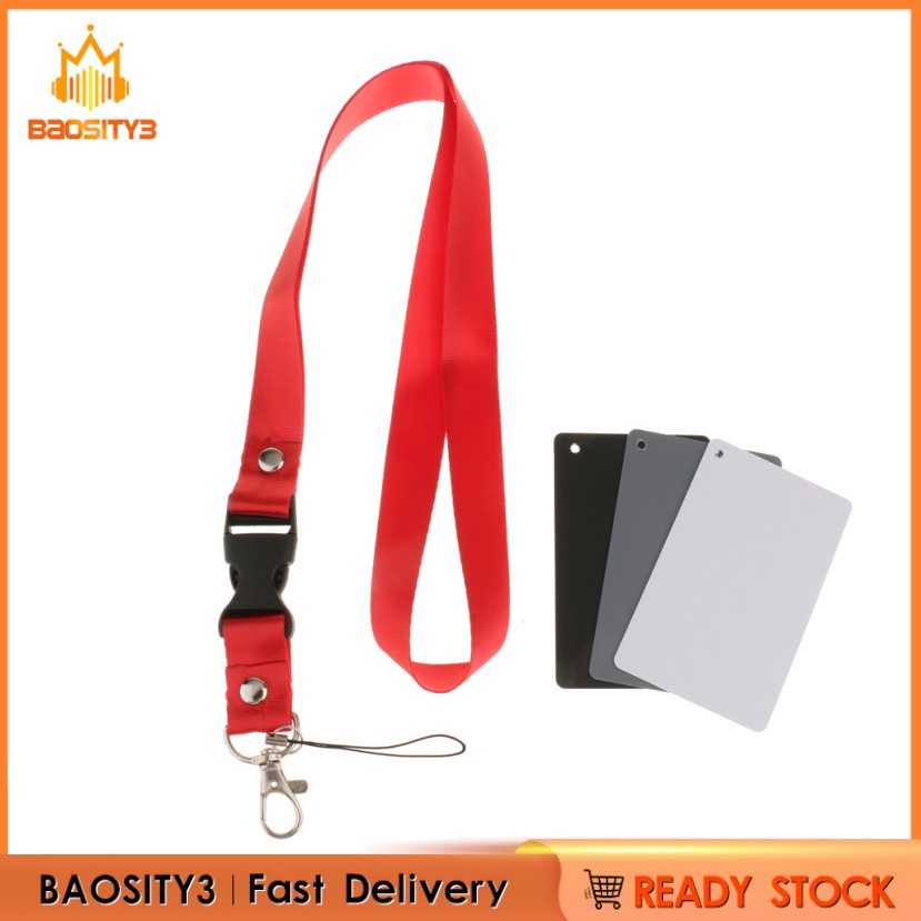 3 Thẻ cân bằng màu xám/ trắng/ đen 18% tiện lợi