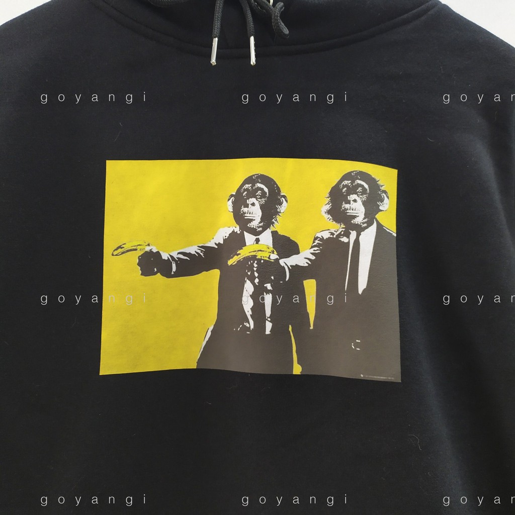 Áo Hoodie The Ape In Black nam nữ unisex form rộng oversize phong cách ulzzang hàn quốc