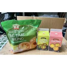 Combo Tart Trứng Và Kem Trứng Vani 500g – Lá Dứa 500g