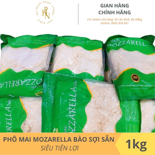 Phô Mai Mozzarella BÀO SỢI SẴN Chuẩn PHÁP 100% SIÊU NGON Túi 100gram - CHUYÊN LÀM PIZZA -  DATE 12/2023