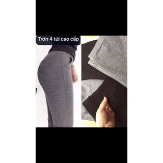 Quần legging 4 túi xám