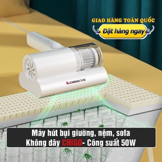 Máy hút bụi giường, nệm, sofa CHIGO công suất 50W không dây diệt khuẩn bằng tia UV, hút ẩm- Cầm tay tiện lợi