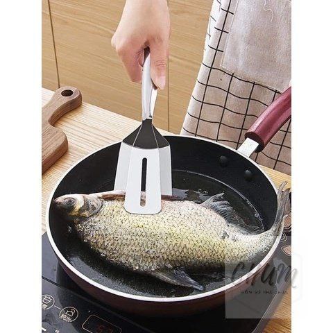 Dụng Cụ Kẹp Gắp Thức Ăn Nóng Và Lật Đồ Chiên Rán Đa Năng Chất Liệu Inox ( XẺNG GẮP ) G5