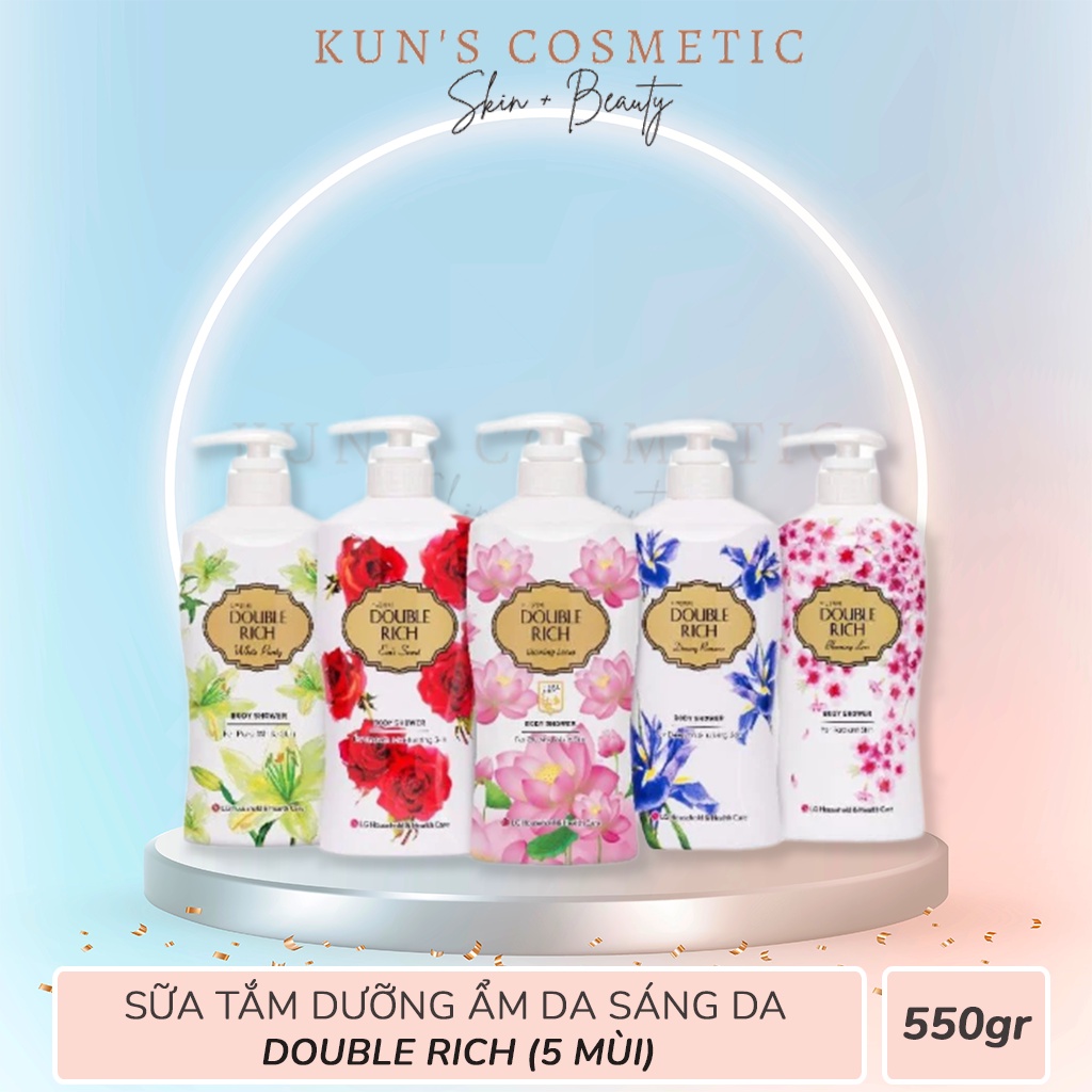 Sữa Tắm Double Rich Dưỡng Ẩm Da Sáng Da 550g
