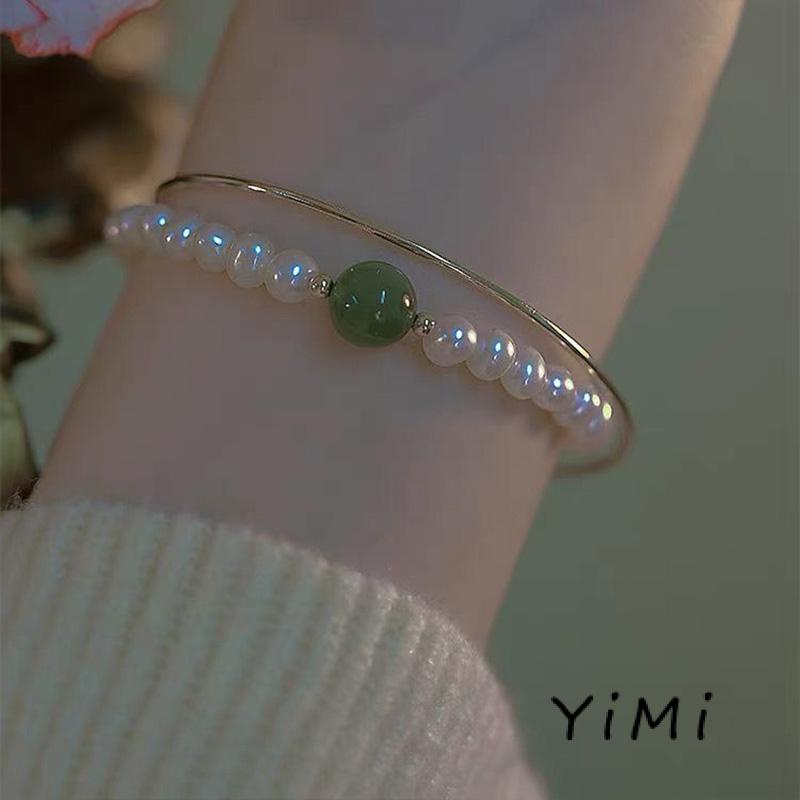 Vòng Tay Đính Hạt Ngọc Trai Thời Trang Dành Cho Nữ