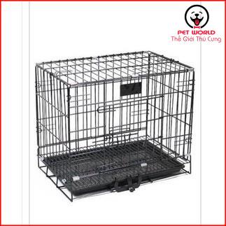 Chuồng Chó, Mèo Gấp Gọn Sơn Tĩnh Điện Xuất khẩu ( dài 91, rộng 56, cao 65 cm)