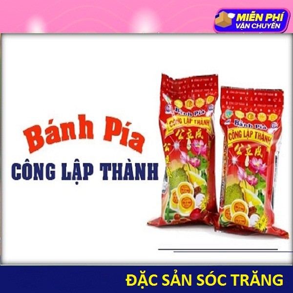 Bánh Pía Đậu Xanh Sầu Riêng Có Trứng Muối - 300g (4 cái)