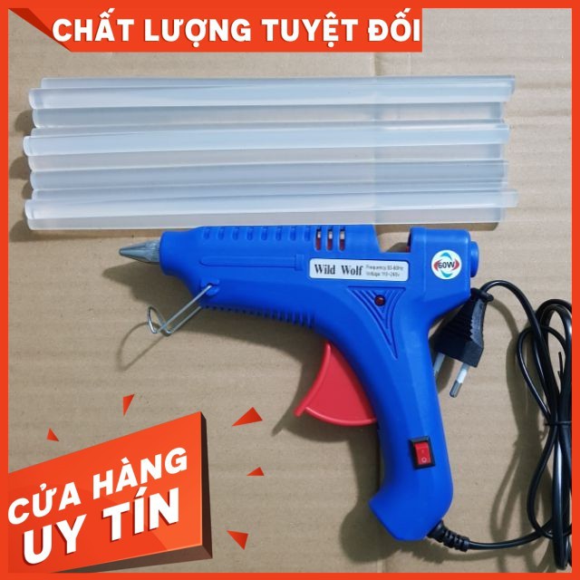 Súng bắn keo nến to + 10 cây keo nến to loại 1