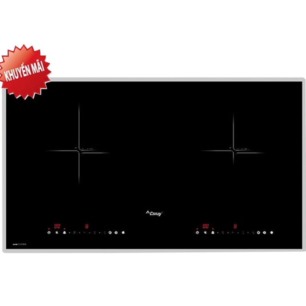 Bếp Điện Từ Canzy CZ-TL67GB - Bếp 3 Vùng Nấu Kính Đen 780x450mm