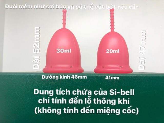 Cốc Nguyệt San Sibell_ nhập khẩu Pháp ( tặng kèm ly tiệt trùng+ viên tiệt trùng)