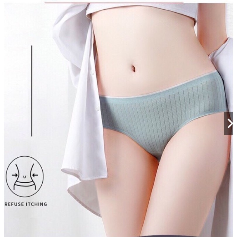 Quần lót nữ chất liệu cotton gân tăm kháng khuẩn không lộ viền N151 cực xinh
