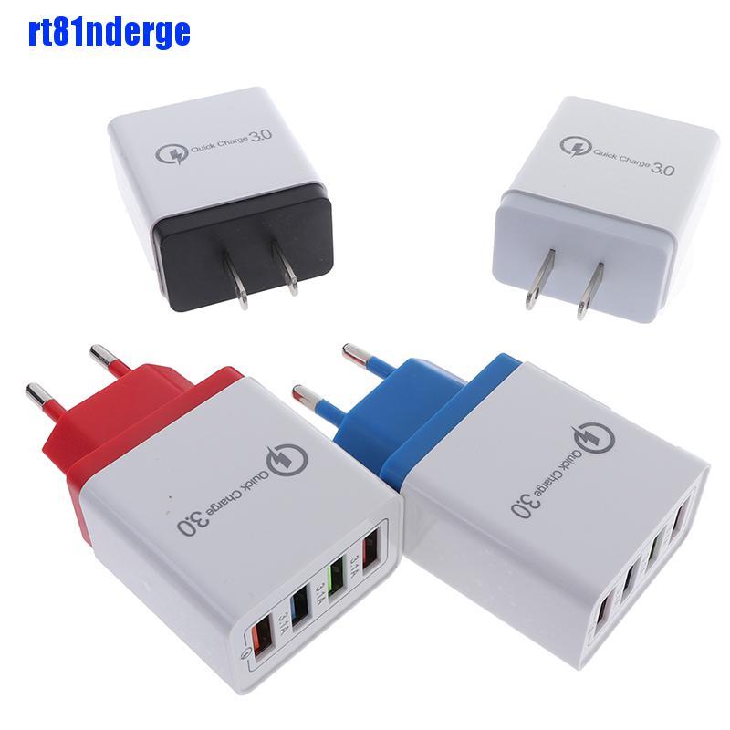 Cốc sạc USB 4 cổng 3.0 3A tiện lợi cho du lịch