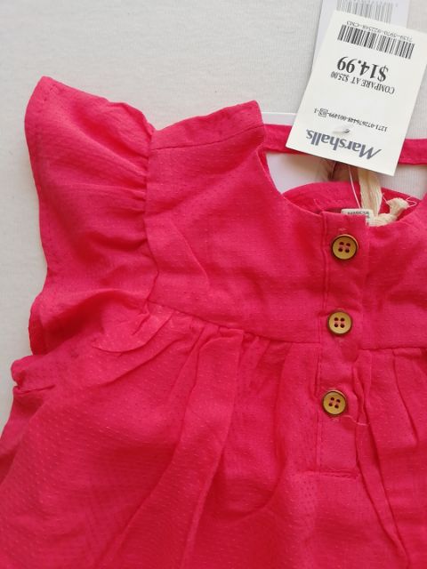 Set bộ bé gái áo hồng sen