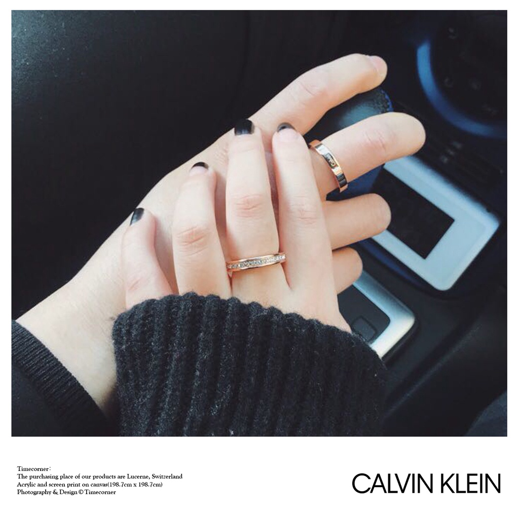 Nhẫn cặp đôi Calvin Klein Hook Rose Gold Ring - Nhẫn CK Authentic, thẻ tag, bill check Code