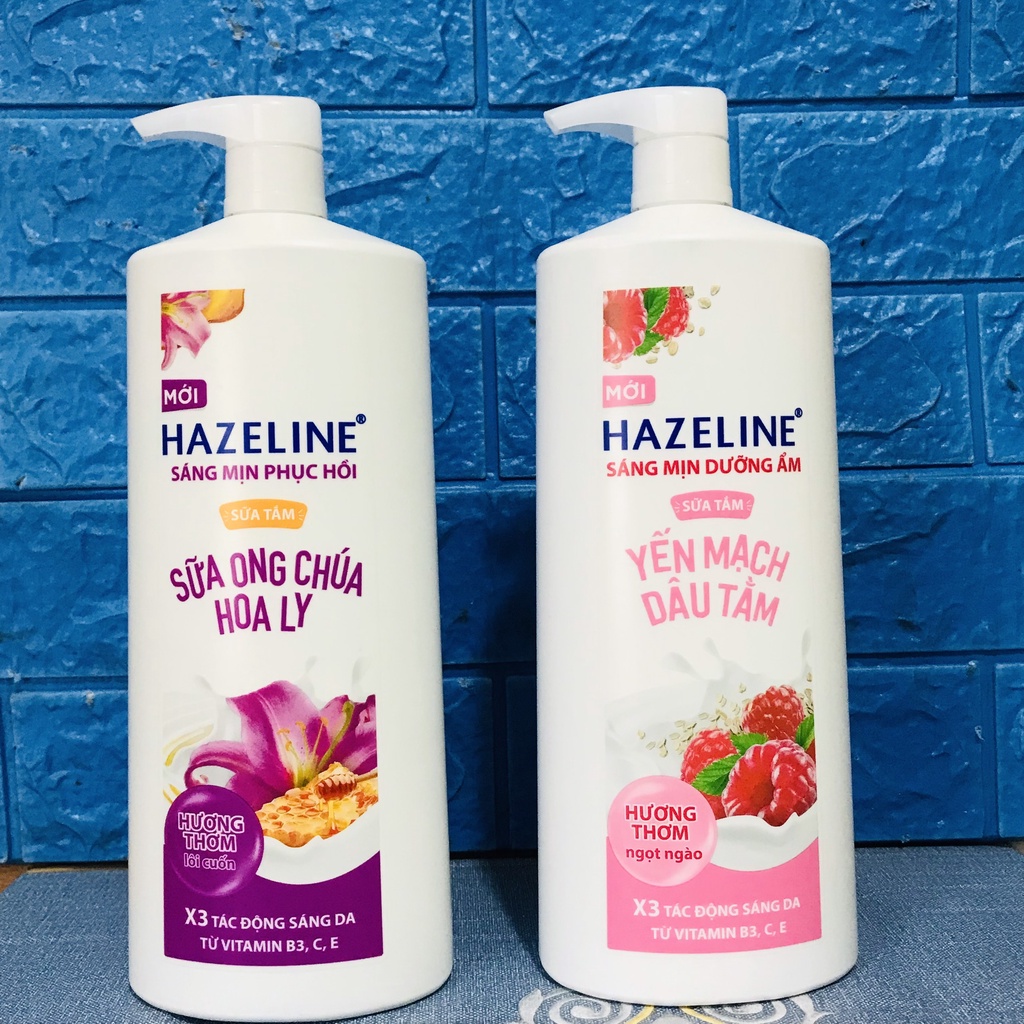 Sữa tắm dưỡng sáng da Hazeline 1kg/chai