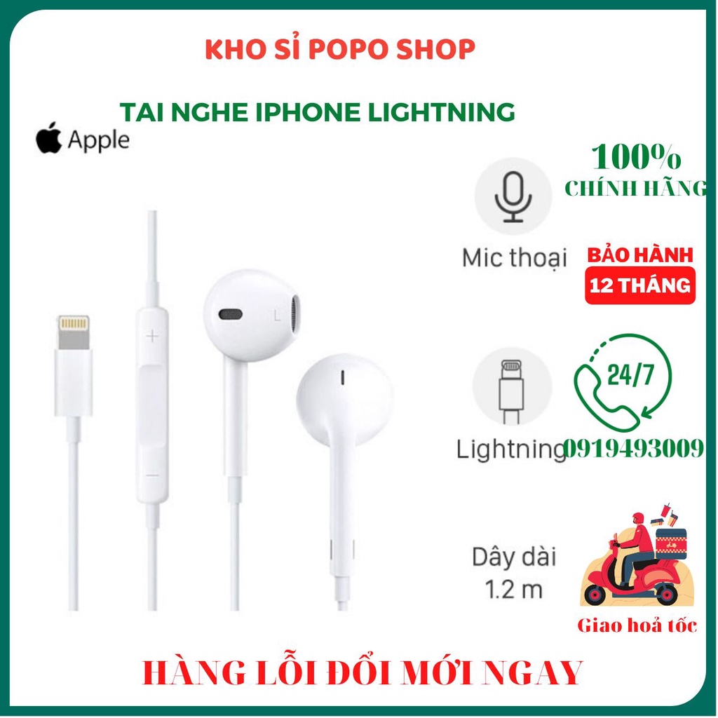 Tai Nghe IP X Xsmax Lightning Zin Bóc Máy Chính Hãng CHÍNH HÃNG BH 1 ĐỔI 1