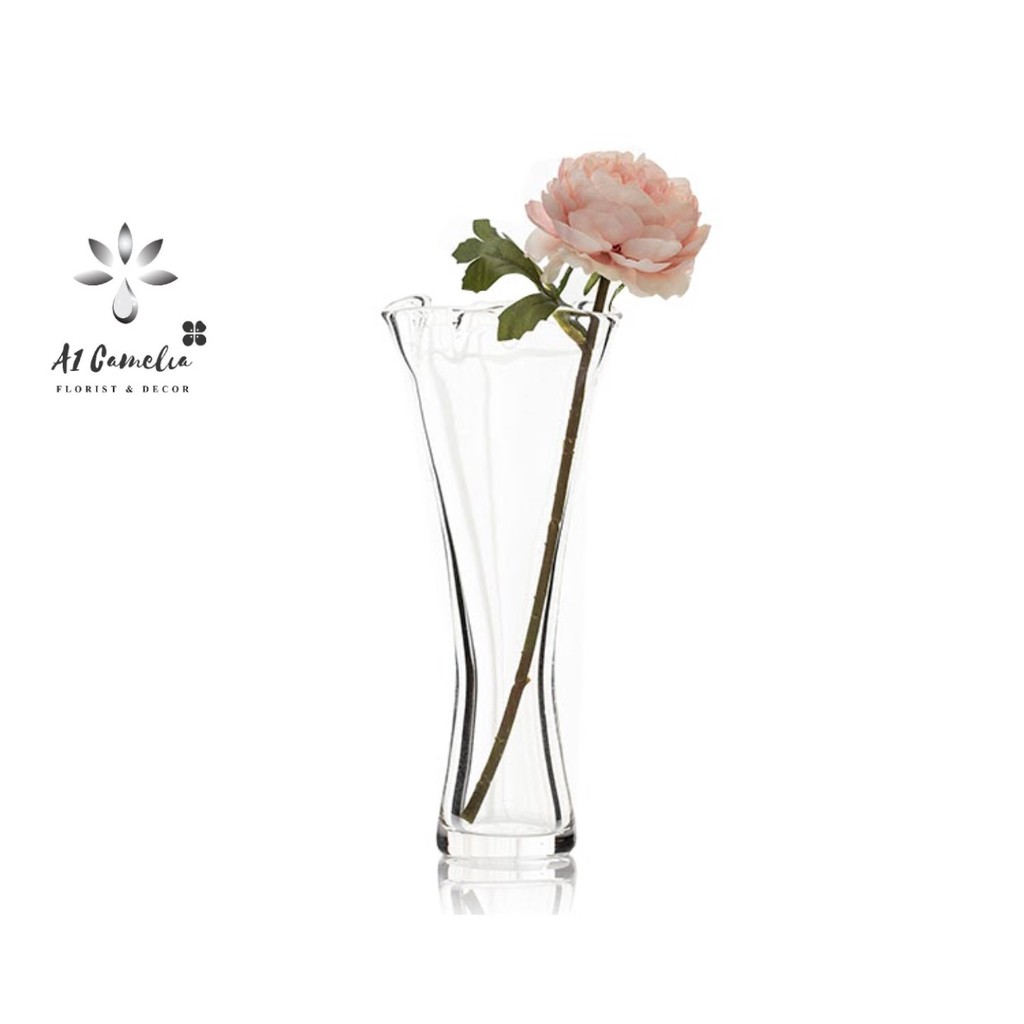 Hoa Decor - Hoa hồng pháp lụa cao cấp Camelia, Cành 28cm, Trang trí Decor cực đẹp,