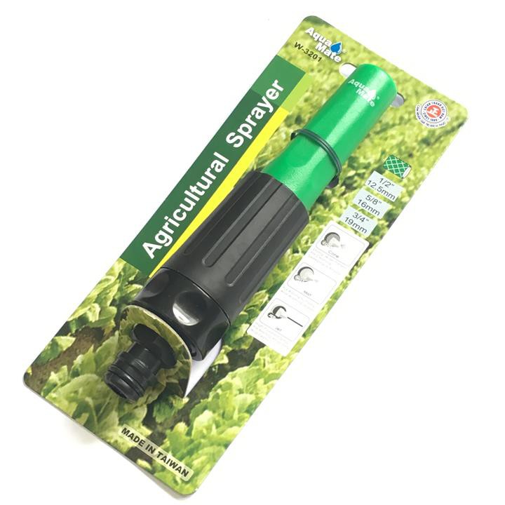 Vòi xịt tưới cây AQUAMATE W-3200 tự động tăng áp xuất xứ Đài Loan dùng cut nối nhanh vào ống 12.5, 14,16mm