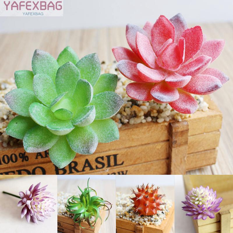 Promotion hot sales Artificial Fake Plastic Miniature Succulents Plants Art Garden HOME Decor