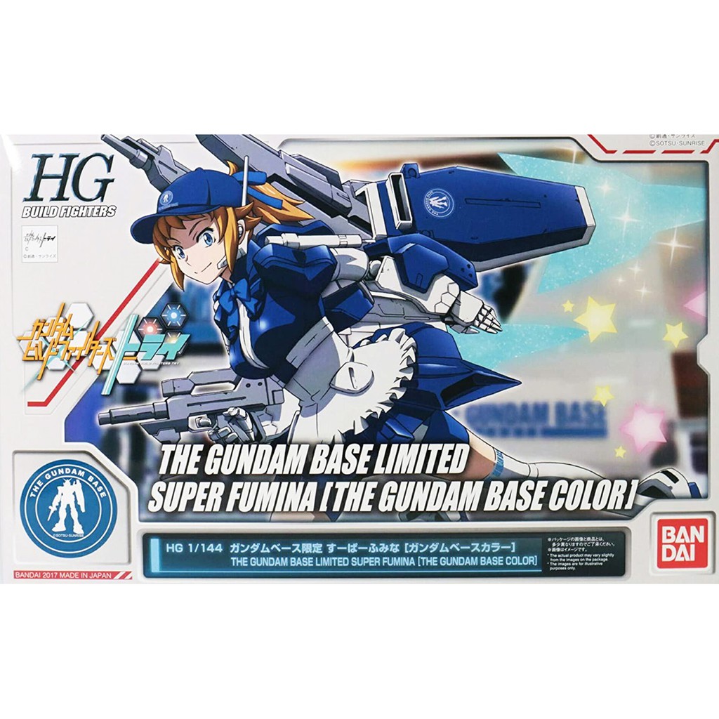 Mô Hình HG Super Fumina Gundam Base Color Bandai 1/144 HGBF Build Fighters Đồ Chơi Lắp Ráp Anime Nhật