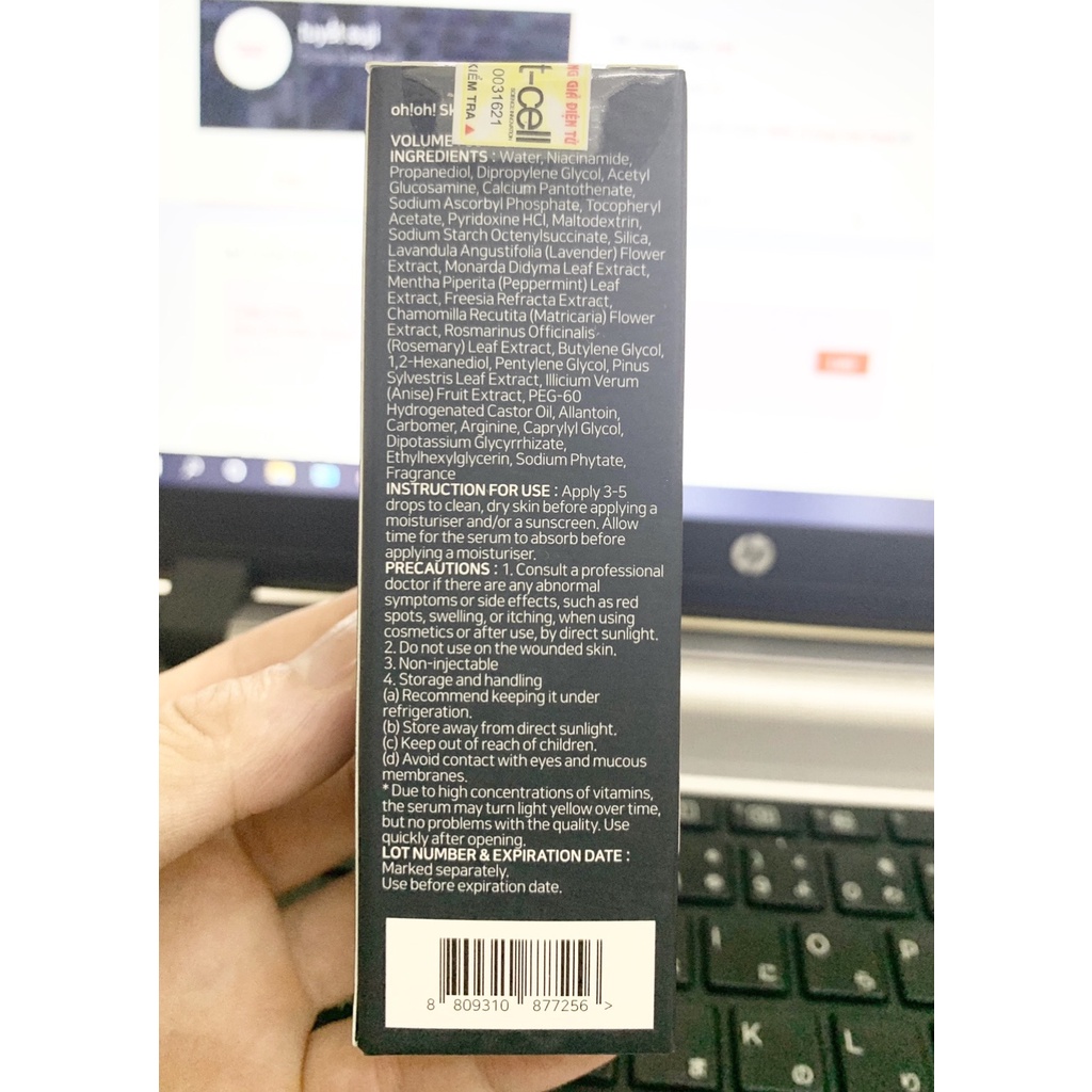 Serum Niacinamide 20% Oh! Oh! dưỡng sáng da, giảm thâm nám, thu nhỏ lỗ chân lông Skin Health 30ml