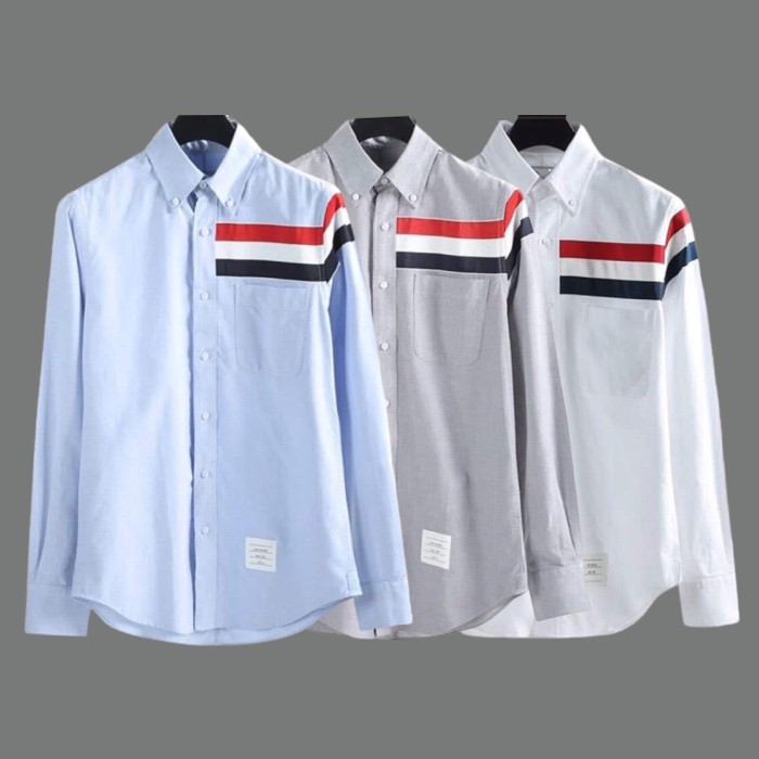 Sơ Mi Thom Browne Viền Vai 3 Màu