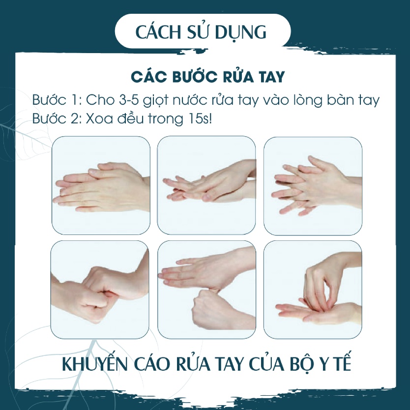 Combo 3 chai nước rửa tay tinh dầu cao cấp hương Sả Cam, Lavender, Gỗ Hồng PK 300ml/chai