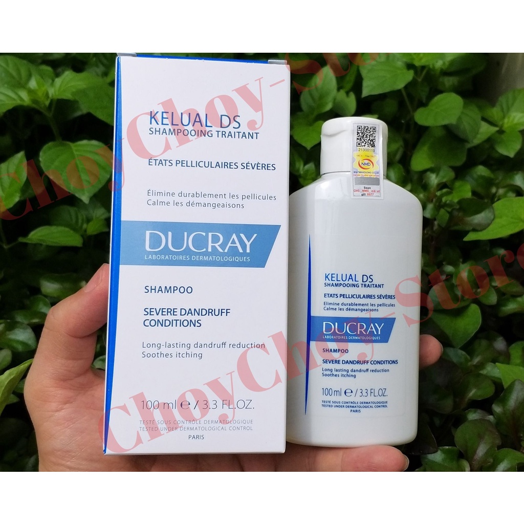 [TEM CTY] Dầu Gội Ducray Kelual DS Shampoo 100mL - Dầu Gội Hỗ Trợ Gàu Nặng, Tiêu sừng, Giảm ngứa, Giảm đỏ