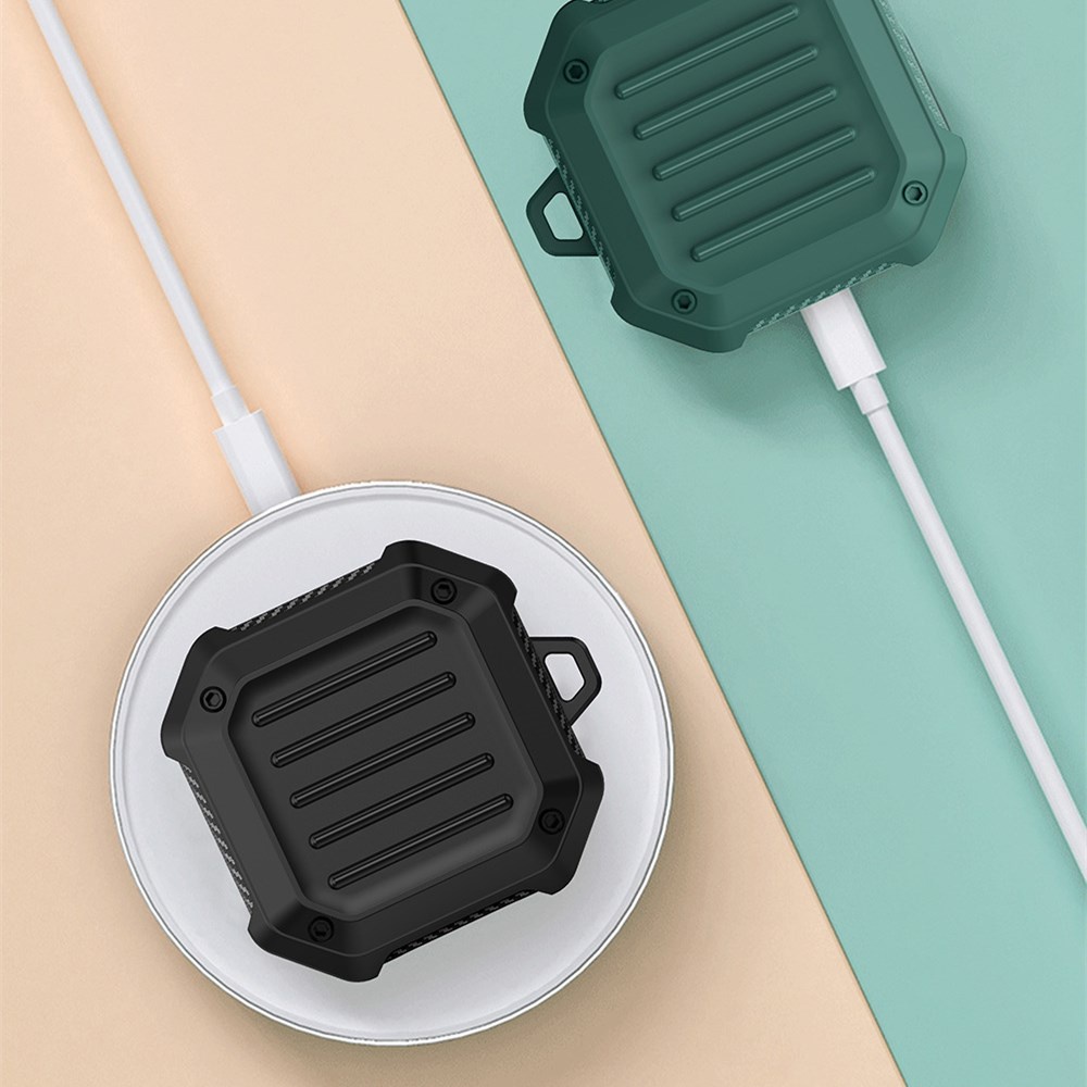 Vỏ bọc TPU silicon với móc khóa bảo vệ toàn diện cho hộp sạc tai nghe Samsung Galaxy Buds 2 / Buds Live / Buds FE / Buds2 Pro / Buds Pro