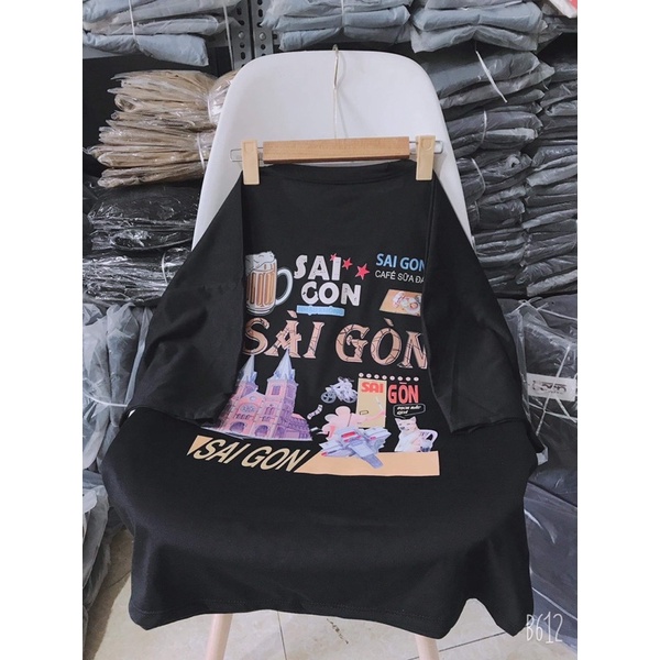 Áo thun tay lỡ SaiGon TC12