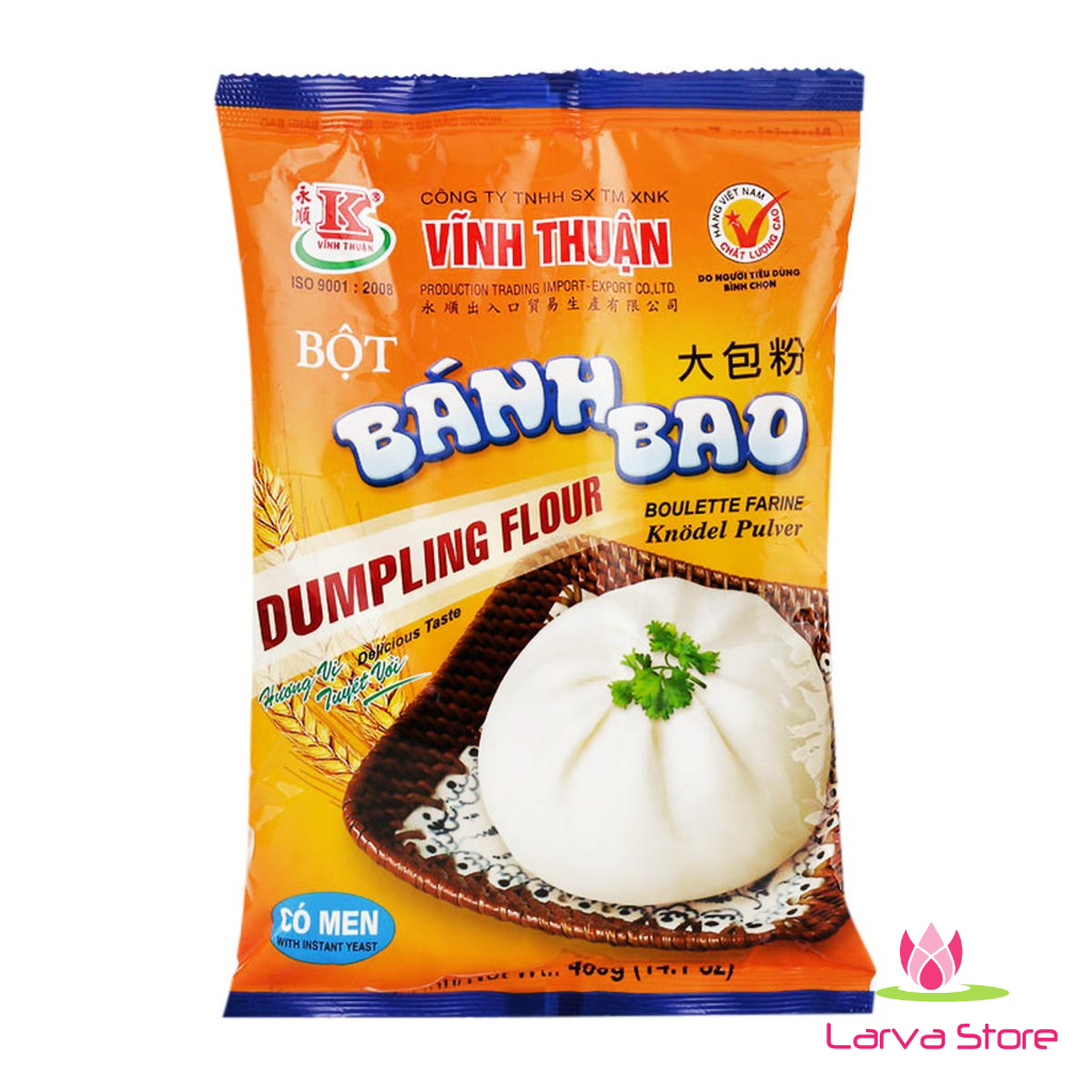 10 gói Bột bánh bao Vĩnh Thuận gói 400g - Larva Store
