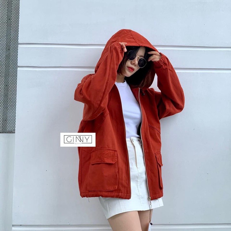 Áo khoác kaki Moca bảng màu cực xịn hình chụp thật