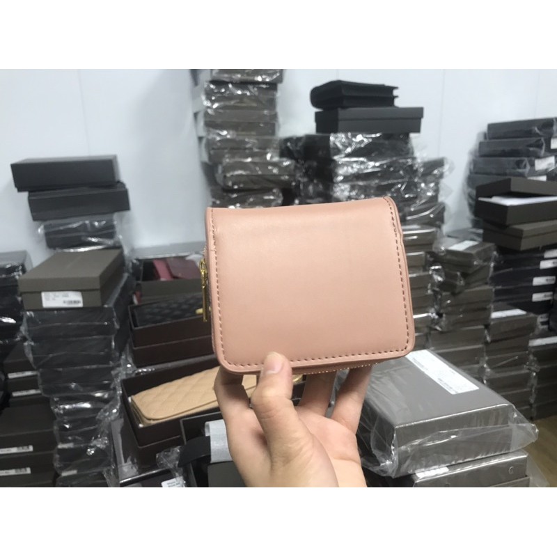 Ví Nữ CNK Có Hộp Front Flap Zip-Around Mini Wallet