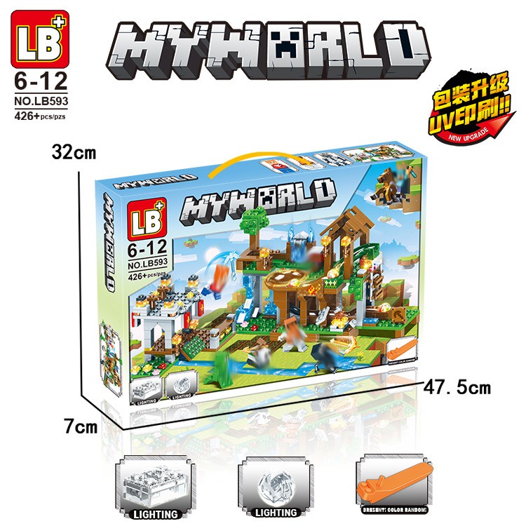 Mô hình đồ chơi lắp ráp lego nhân vật trong game Minecraft Học Viện Tuyển Sinh