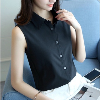 Áo sơ mi không tay thời trang công sở cho nữ
