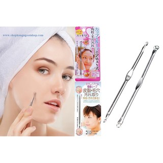 Dụng cụ nặn mụn hai đầu cán tròn + cán dẹt