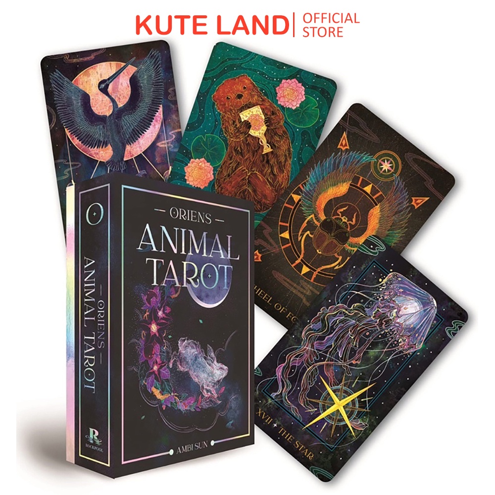 Bộ Bài Orien's Animal Tarot 78 Lá Tặng Đá Thanh Tẩy C278