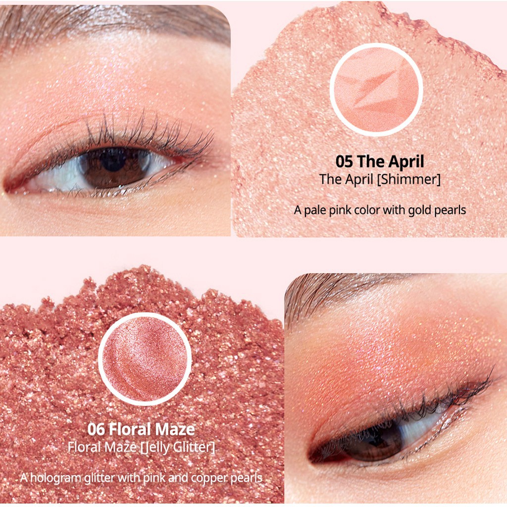 Bảng phấn mắt Clio Prism Air Eye Palete 8 ô, nhũ lấp lánh bám màu tốt - HONGS BEAUTY | BigBuy360 - bigbuy360.vn