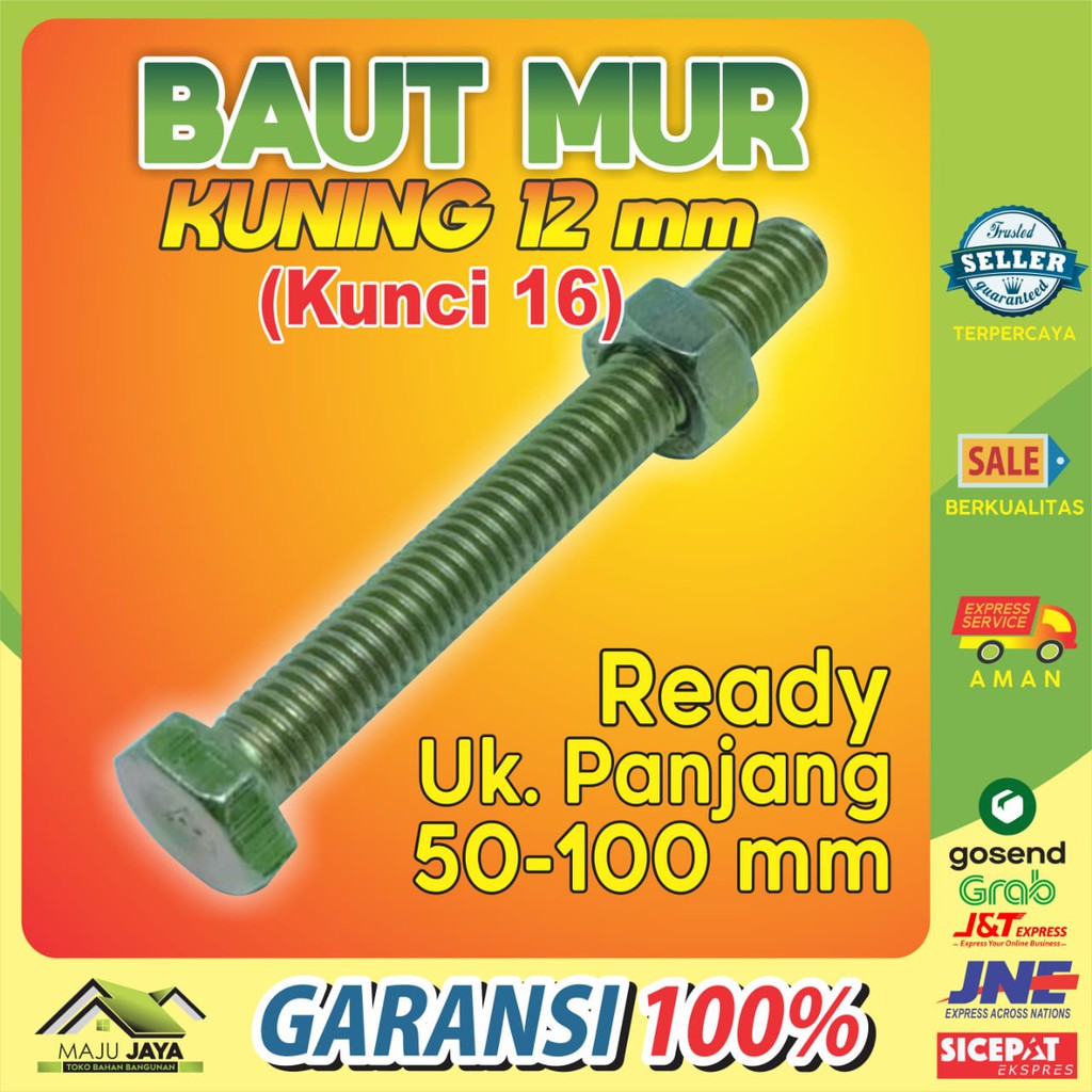 Bu Lông Ốc Vít Đường Kính 12mm Bmk M12 16 Chuyên Dụng