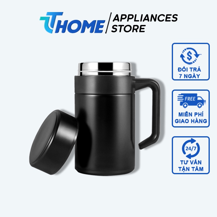 Cốc giữ nhiệt vacuum 400ml bằng inox cao cấp không han gỉ TT -HOME