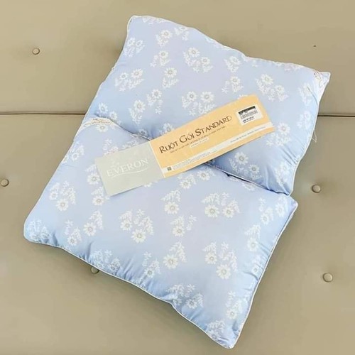 Combo 2 ruột gối đầu cao cấp hoa nhí xanh