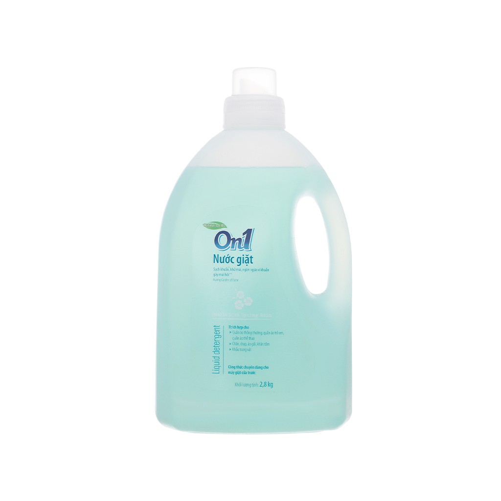 Nước giặt On1 sạch khuẩn khử mùi hương hoa mùa xuân 2.8kg