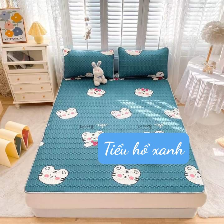 Chiếu điều hòa cao su non 3D in nổi,Hàng dày,kích thước 1m6/1m8/2m2/- lion cute