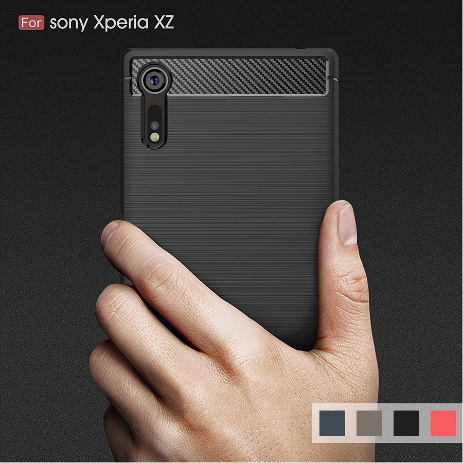 Ốp điện thoại mềm bằng sợi carbon cho Sony XZ/XZ Premium